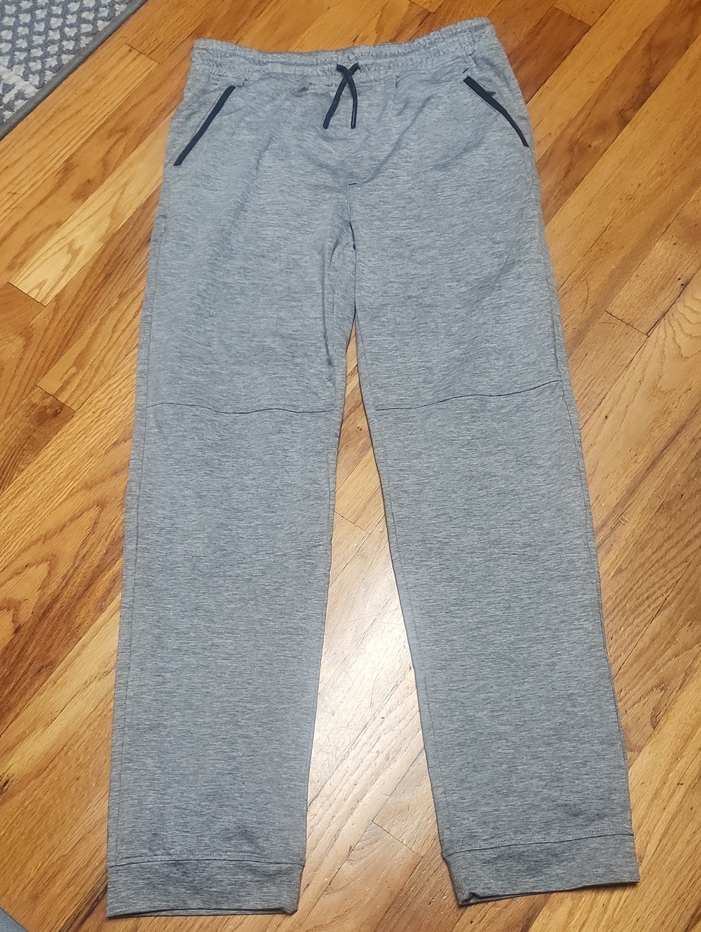 Gray Knit Drawstring Sweatpants, 18, Like New